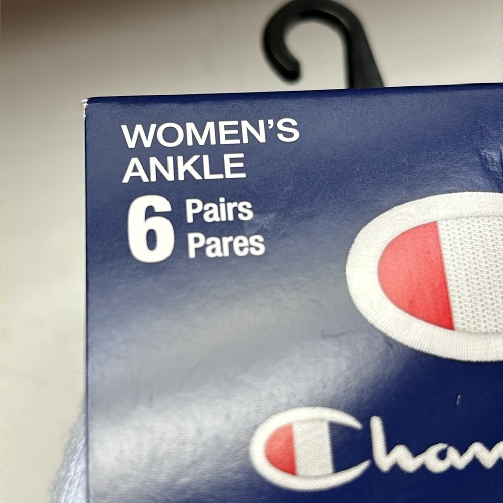 New Champion Socks Women’s Package 6 Pairs White Ankle Socks Athletic Casual - Picture 7 of 12